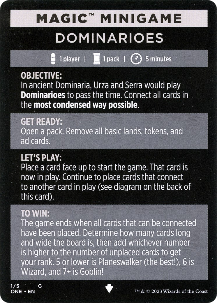 {C} Dominarioes (Magic Minigame) [Phyrexia: All Will Be One Minigame][MG MONE 001]