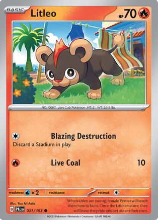 [PKM] Litleo (031/293) [Scarlet & Violet: Paldea Evolved]