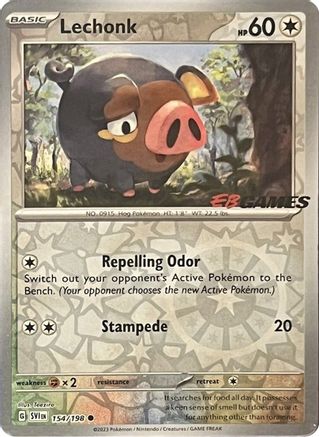 [PKM-R] Lechonk (154/198) (EB Games Promo) [Scarlet & Violet: Base Set]