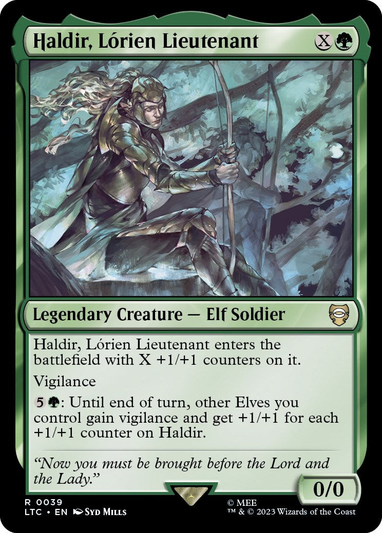 {R} Haldir, Lorien Lieutenant [The Lord of the Rings: Tales of Middle-Earth Commander][LTC 039]