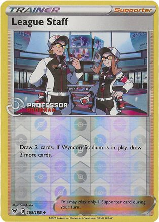 [PKM] League Staff (153/185) (Professor Program Promo) [Sword & Shield: Vivid Voltage]