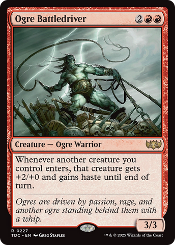 {R} Ogre Battledriver [Tarkir: Dragonstorm Commander][TDC 227]