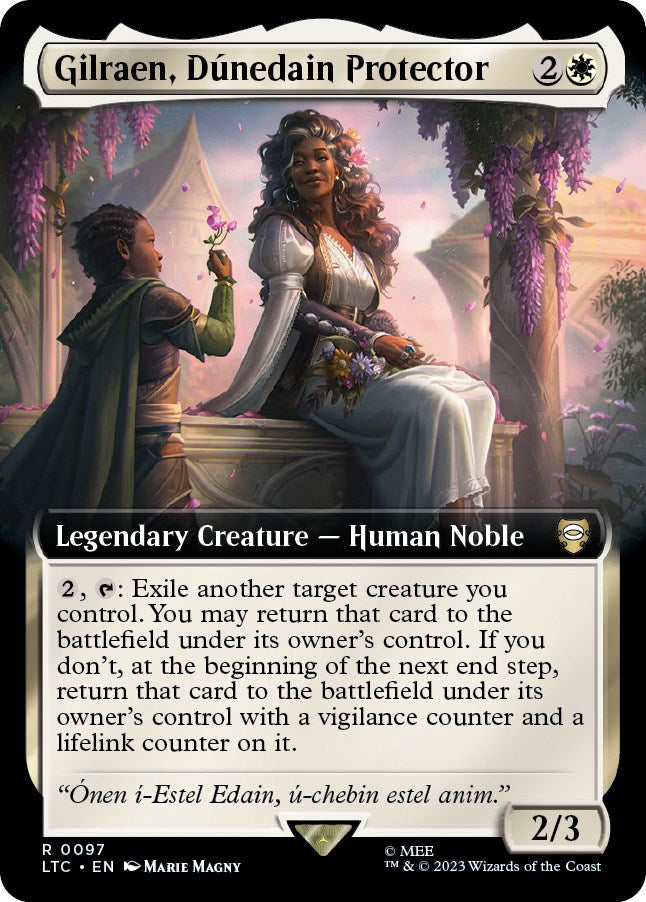 {R} Gilraen, Dunedain Protector (Extended Art) [The Lord of the Rings: Tales of Middle-Earth Commander][LTC 097]