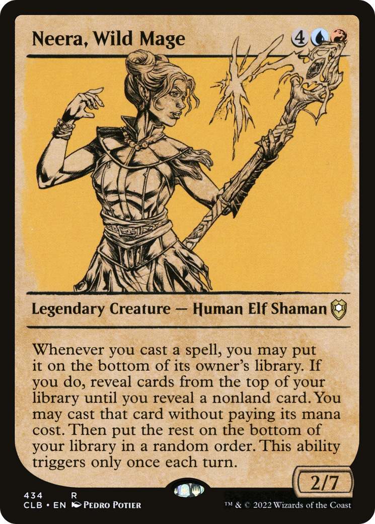 {R} Neera, Wild Mage (Showcase) [Commander Legends: Battle for Baldur's Gate][CLB 434]