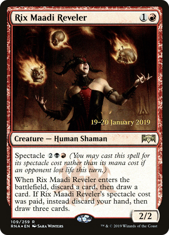 {R} Rix Maadi Reveler [Ravnica Allegiance Prerelease Promos][PR RNA 109]