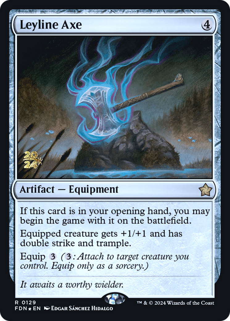 {@R} Leyline Axe [Foundations Prerelease Promos][PR FDN 129]