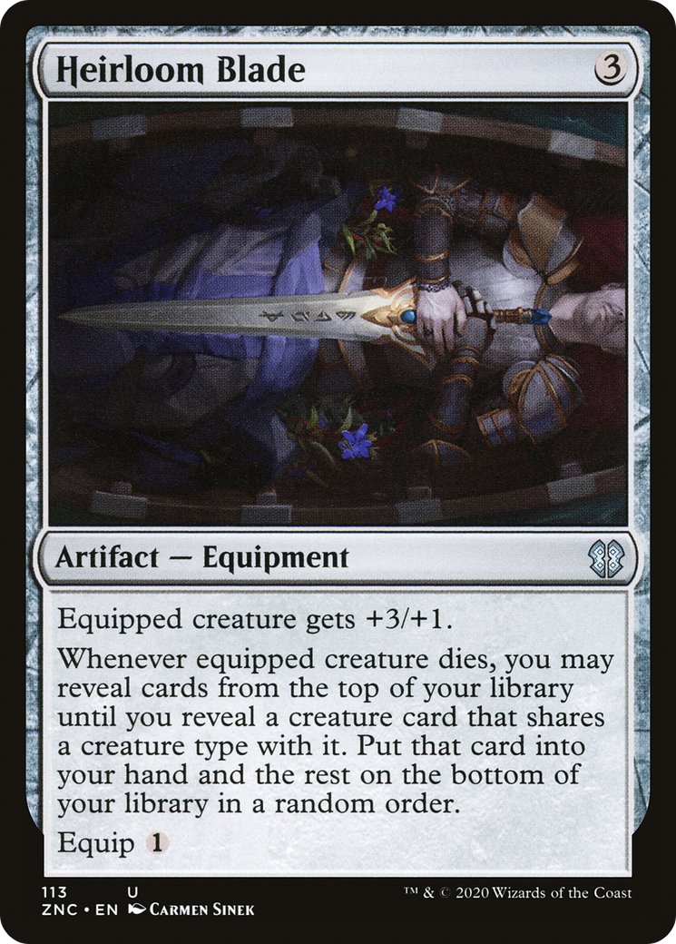 {C} Heirloom Blade [Zendikar Rising Commander][ZNC 113]