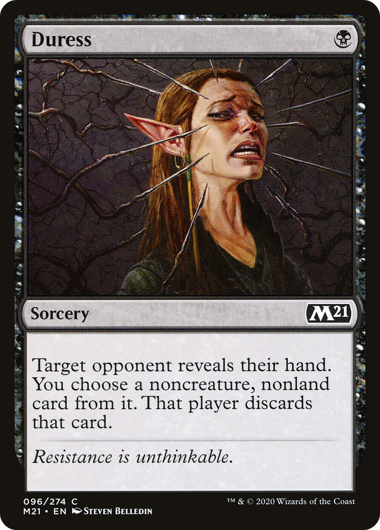 {C} Duress [Core Set 2021][M21 096]