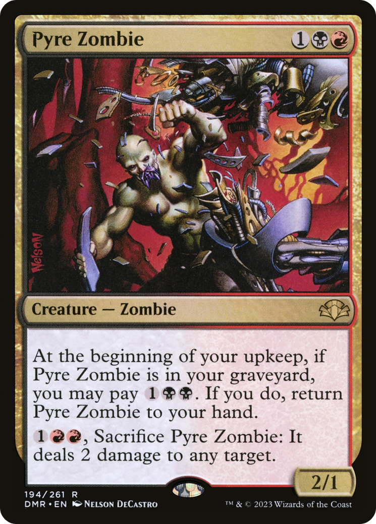 {R} Pyre Zombie [Dominaria Remastered][DMR 194]