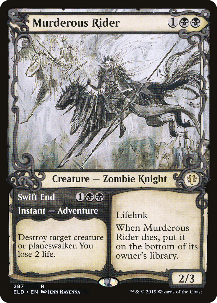 {R} Murderous Rider // Swift End (Showcase) [Throne of Eldraine][ELD 287]