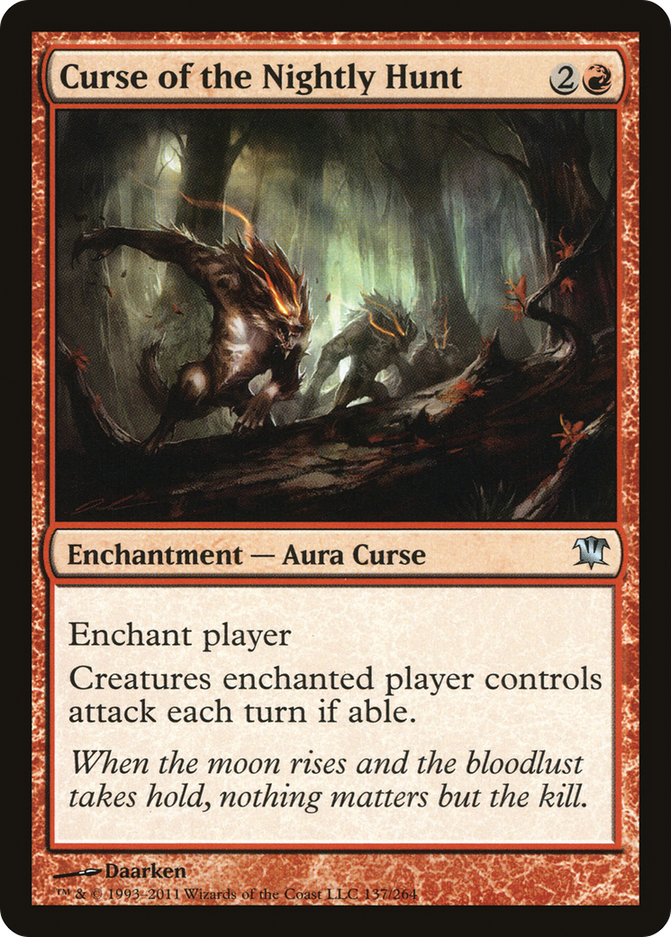 {C} Curse of the Nightly Hunt [Innistrad][ISD 137]