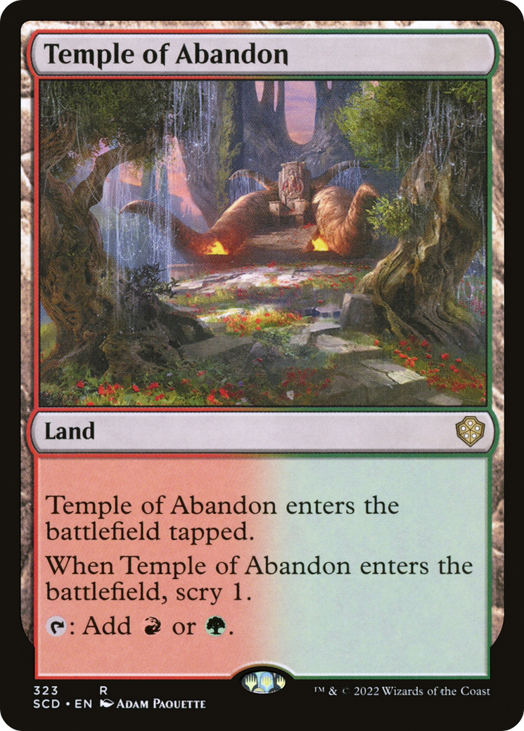 {R} Temple of Abandon [Starter Commander Decks][SCD 323]