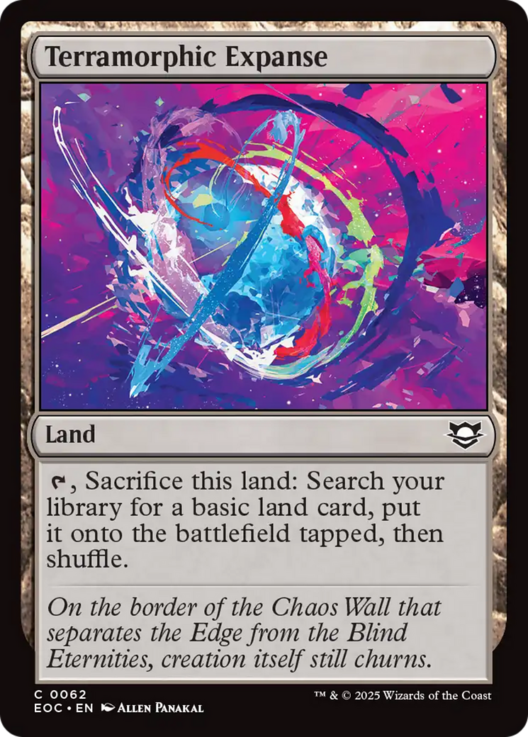 {@@ EOC C} Terramorphic Expanse [Edge of Eternities Commander][EOC 062]