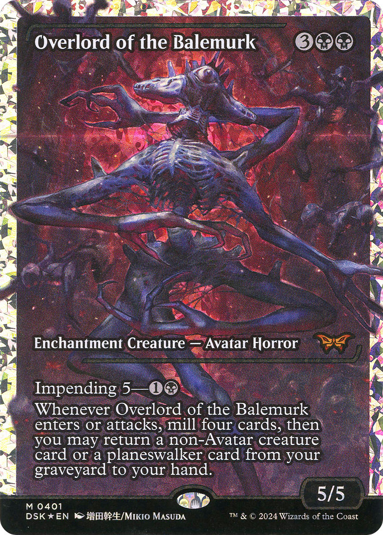 {@R} Overlord of the Balemurk (Japan Showcase) (Fracture Foil) [Duskmourn: House of Horror][DSK 401]