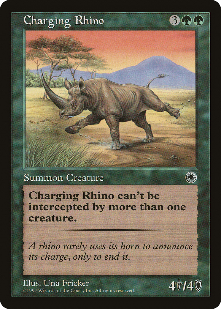 {R} Charging Rhino [Portal][POR 161] - Misty Mountain Games