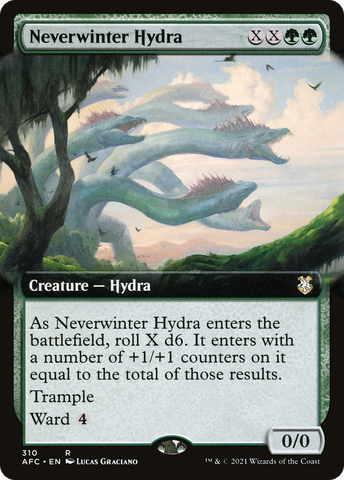 {R} Neverwinter Hydra (Extended Art) [Dungeons & Dragons: Adventures in the Forgotten Realms Commander][AFC 310]