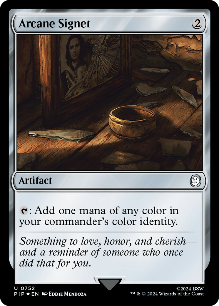 {C} Arcane Signet (Surge Foil) [Fallout][PIP 752]