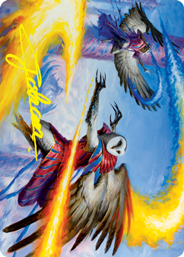 {A} Teach by Example Art Card (Gold-Stamped Signature) [Strixhaven: School of Mages Art Series][GS ASTX 043]