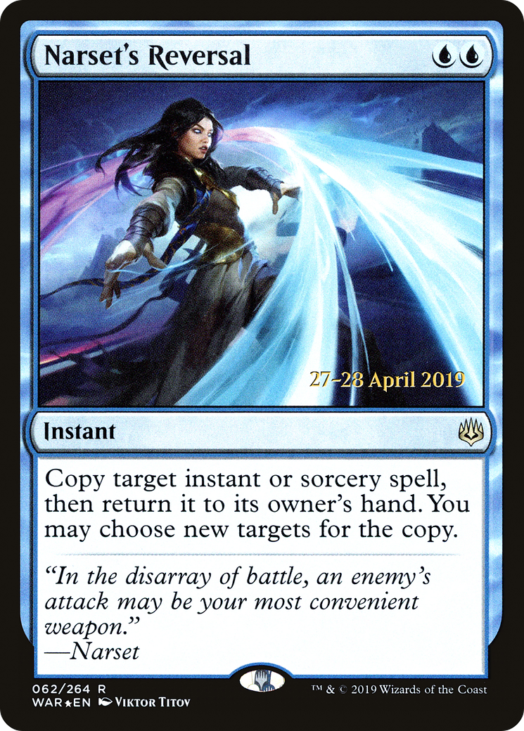 {R} Narset's Reversal [War of the Spark Prerelease Promos][PR WAR 062]