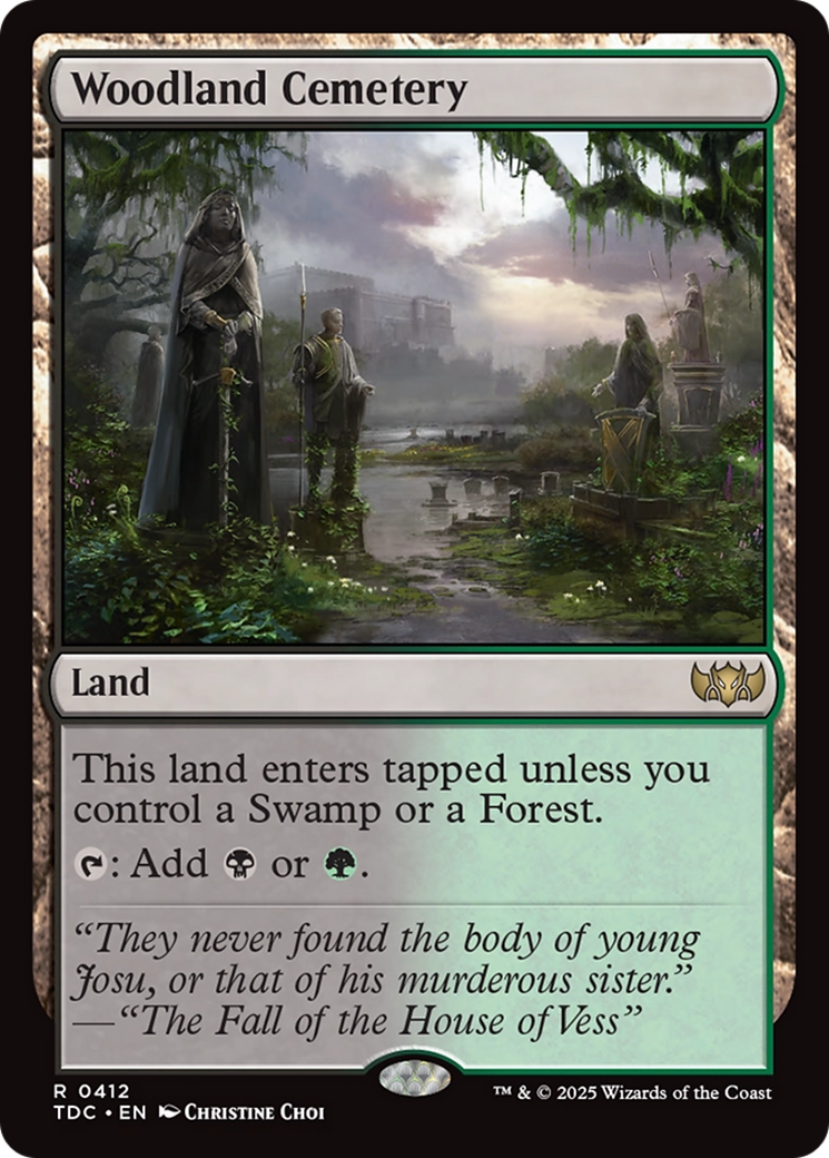 {R} Woodland Cemetery [Tarkir: Dragonstorm Commander][TDC 412]