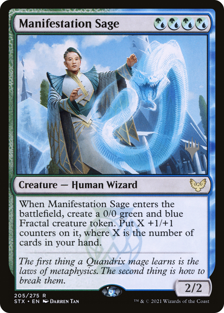 {R} Manifestation Sage (Promo Pack) [Strixhaven: School of Mages Promos][PP STX 205]