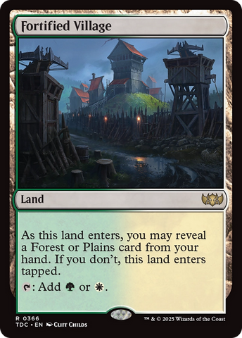 {R} Fortified Village [Tarkir: Dragonstorm Commander][TDC 366]