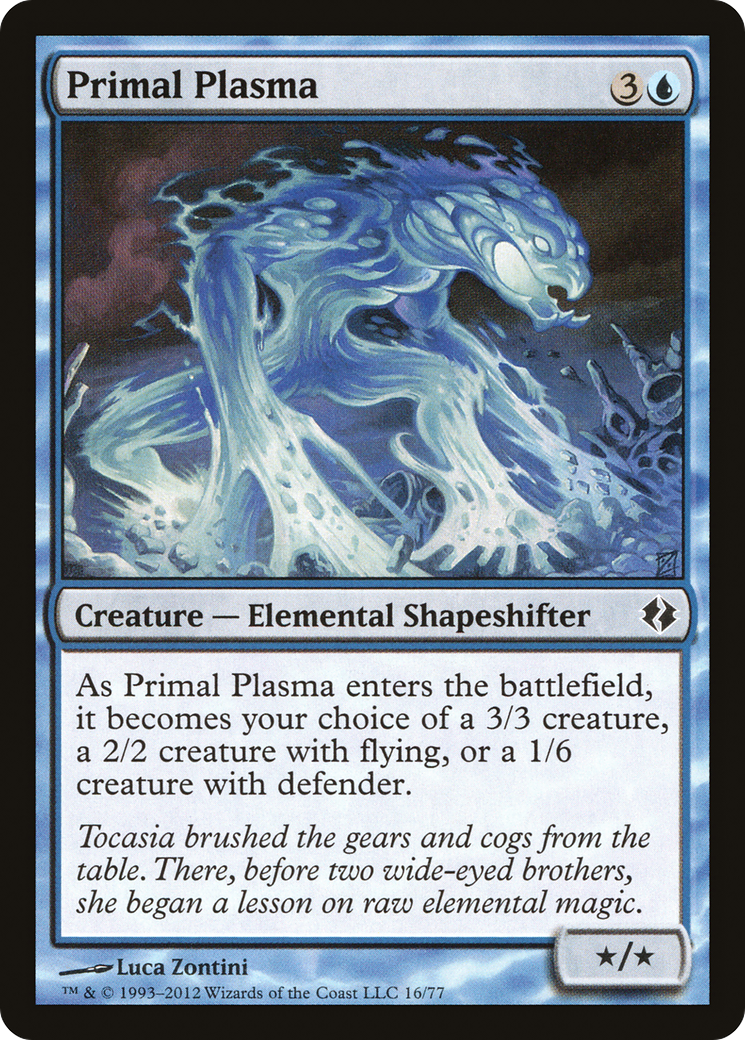 {C} Primal Plasma [Duel Decks: Venser vs. Koth][DDI 016]