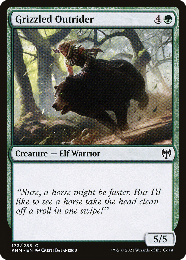 {C} Grizzled Outrider [Kaldheim][KHM 173]