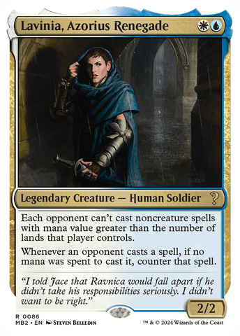 {R} Lavinia, Azorius Renegade (White Border) [Mystery Booster 2][MB2 086]
