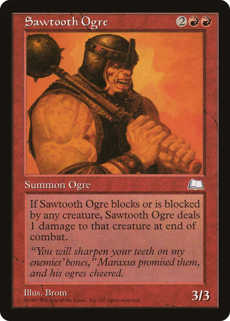 {C} Sawtooth Ogre [Weatherlight][WTH 114]