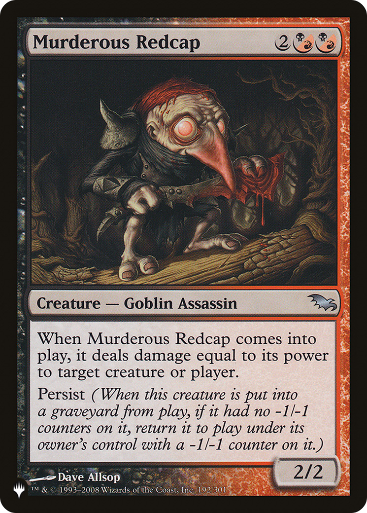 Murderous Redcap [LIST 192/301]