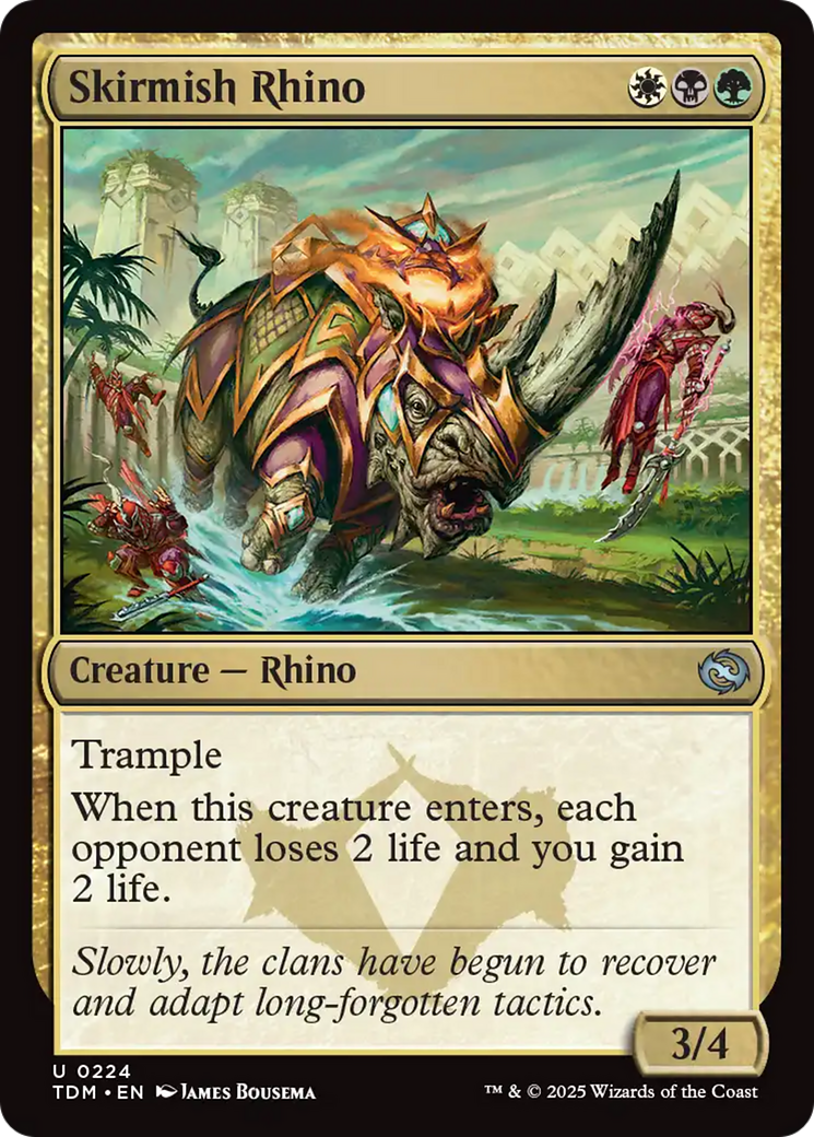 {@C} Skirmish Rhino (224) [Tarkir: Dragonstorm][TDM 224]