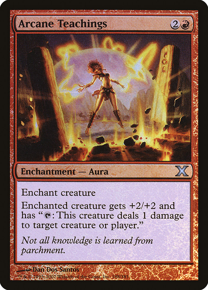 {C} Arcane Teachings (Premium Foil) [Tenth Edition][FP 10E 188]