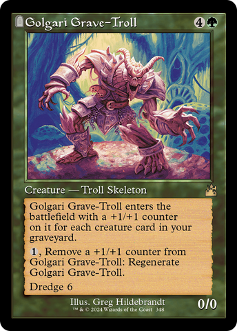 {R} Golgari Grave-Troll (Retro Frame) [Ravnica Remastered][RVR 348]