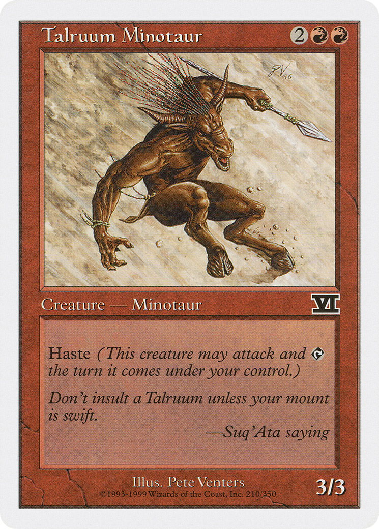 {C} Talruum Minotaur [Classic Sixth Edition][6ED 210] - Misty Mountain Games