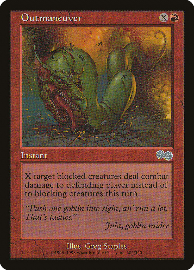 {C} Outmaneuver [Urza's Saga][USG 205]