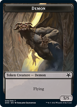 {T} Bird Illusion // Demon Double-sided Token [Game Night 2022 Tokens][TGN3 006]