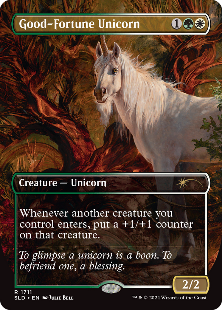 Good-Fortune Unicorn [SLD-1711]  (Borderless) Foil