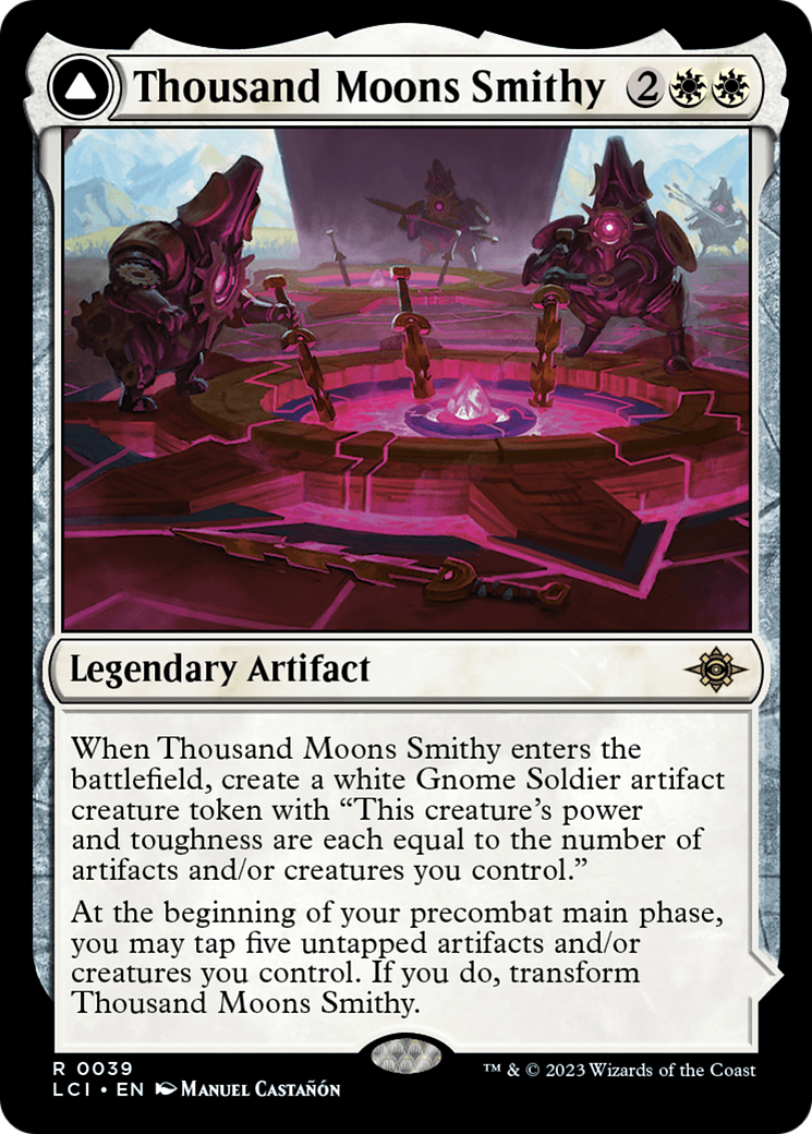 {@R} Thousand Moons Smithy // Barracks of the Thounsand [The Lost Caverns of Ixalan][LCI 039]
