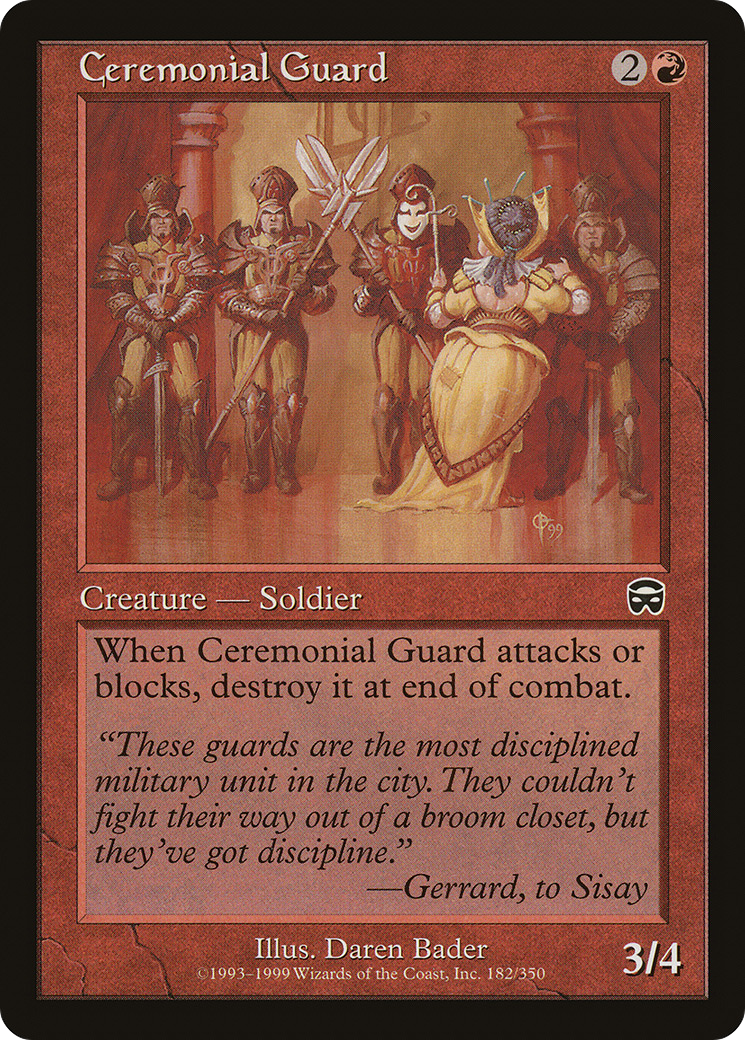 {C} Ceremonial Guard [Mercadian Masques][MMQ 182]