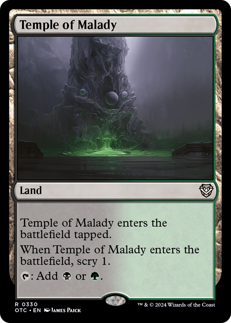 {R} Temple of Malady [Outlaws of Thunder Junction Commander][OTC 330]
