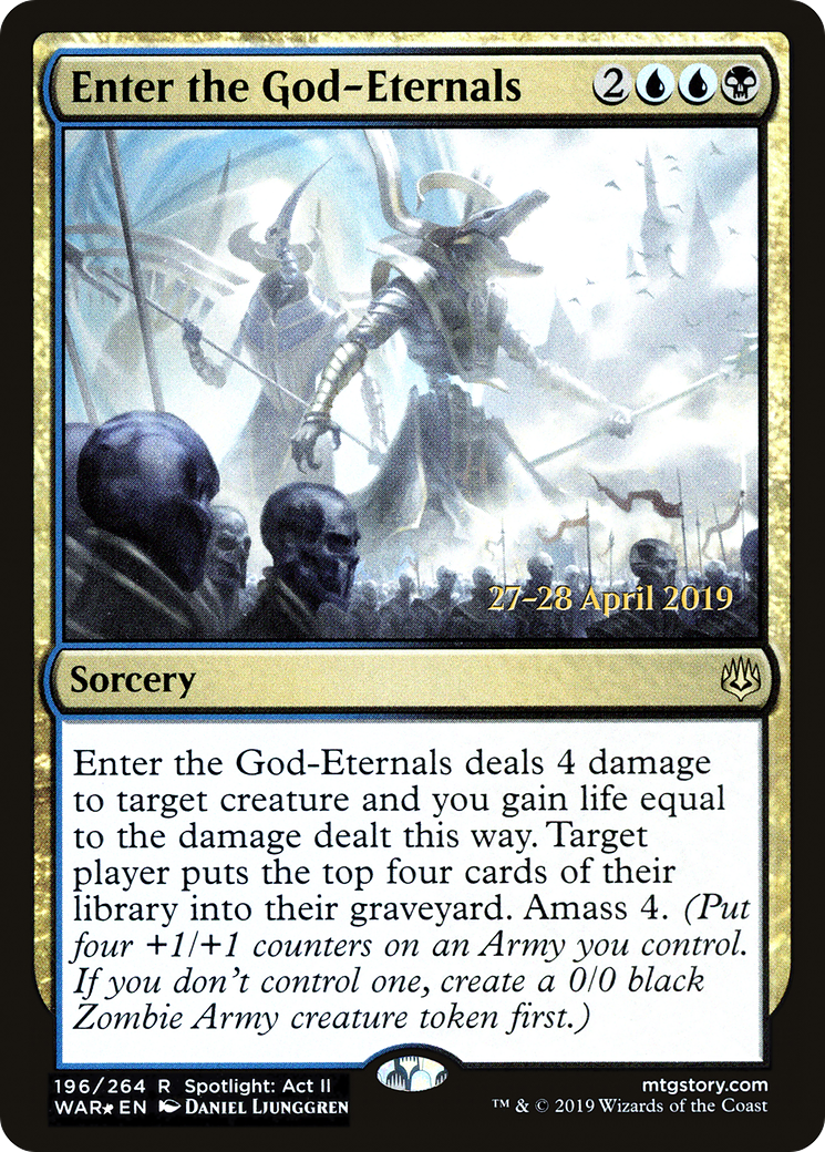 {R} Enter the God-Eternals [War of the Spark Prerelease Promos][PR WAR 196]