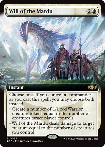 {R} Will of the Mardu (Extended Art) [Tarkir: Dragonstorm Commander][TDC 057]