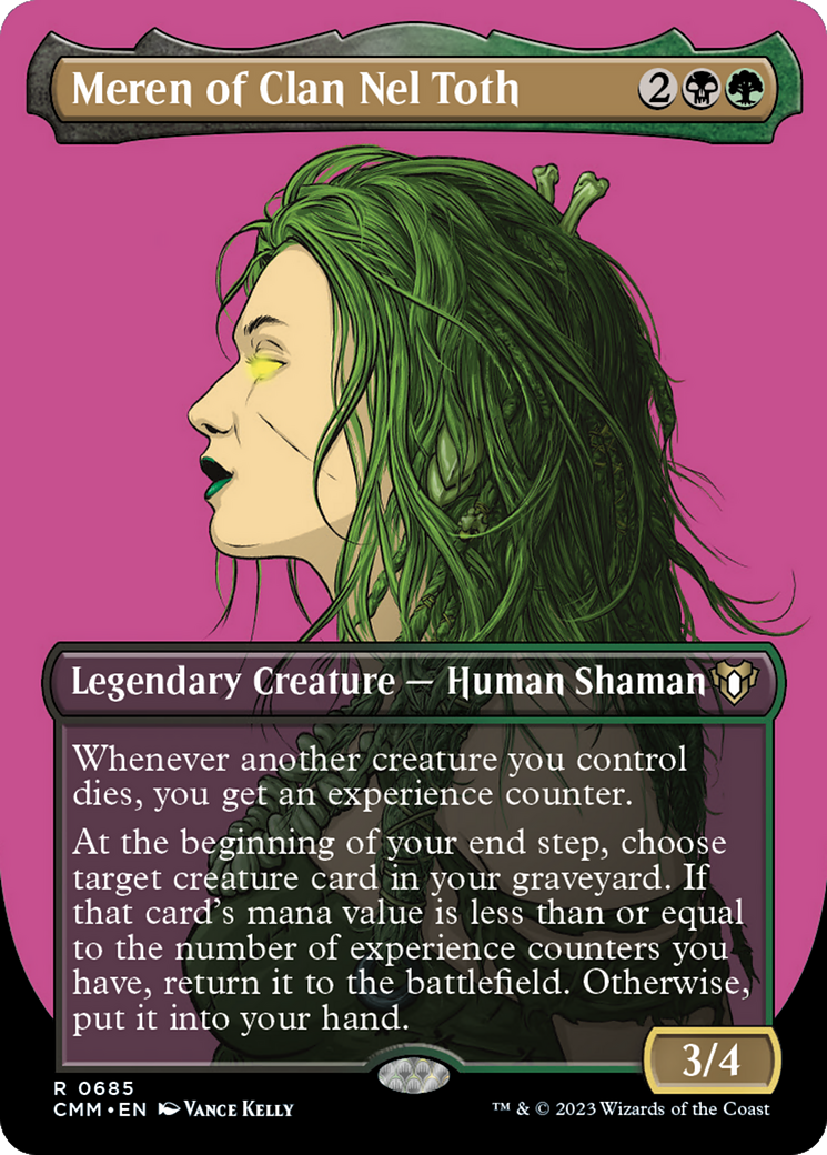 {R} Meren of Clan Nel Toth (Borderless Profile) [Commander Masters][CMM 685]