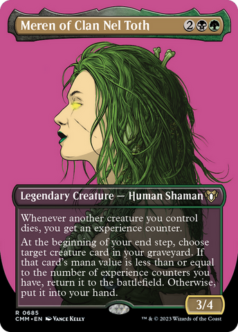 {R} Meren of Clan Nel Toth (Borderless Profile) [Commander Masters][CMM 685]
