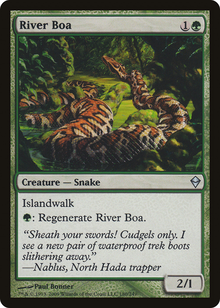 {C} River Boa [Zendikar][ZEN 180] - Misty Mountain Games