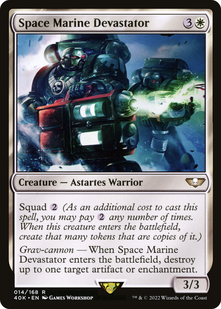 {R} Space Marine Devastator [Universes Beyond: Warhammer 40,000][40K 014]