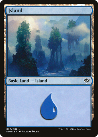 {B}[DDN 077] Island (77) [Duel Decks: Speed vs. Cunning]