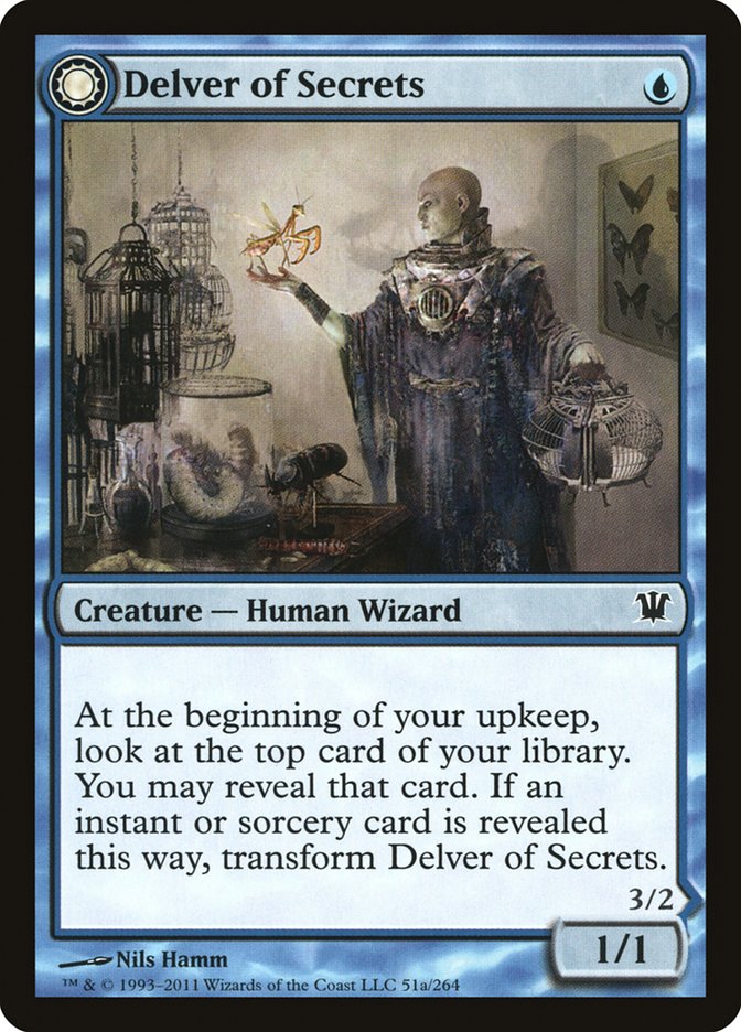 {C} Delver of Secrets // Insectile Aberration [Innistrad][ISD 051]