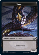 {T} Snake // Zombie Double-sided Token [Commander Collection: Black Tokens][TCC2 001]